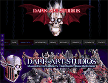 Tablet Screenshot of dark-art-studios.co.uk